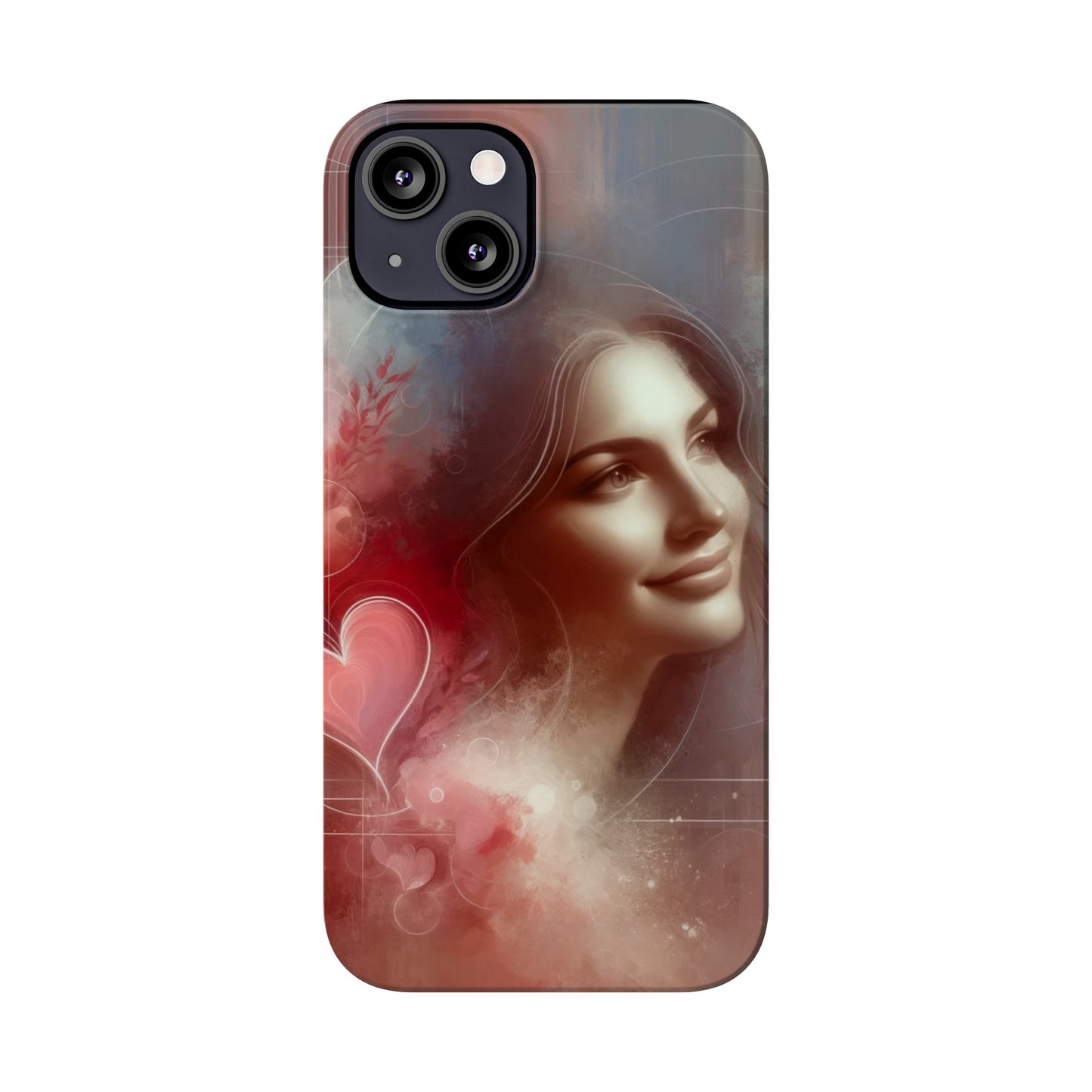 Herzensflüstern: Verzauberte Liebesmuse Handy - Cover - eine verliebte Frau