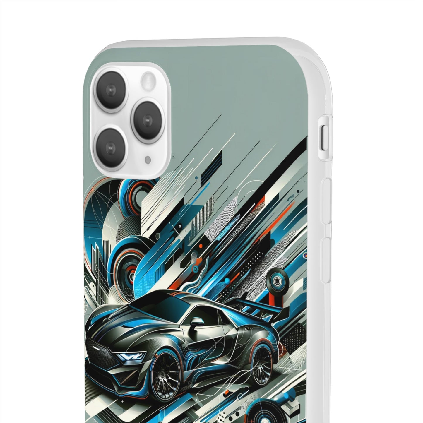 High-Speed Elegance: Sleek Futurism Car-Themed Handy - Cover