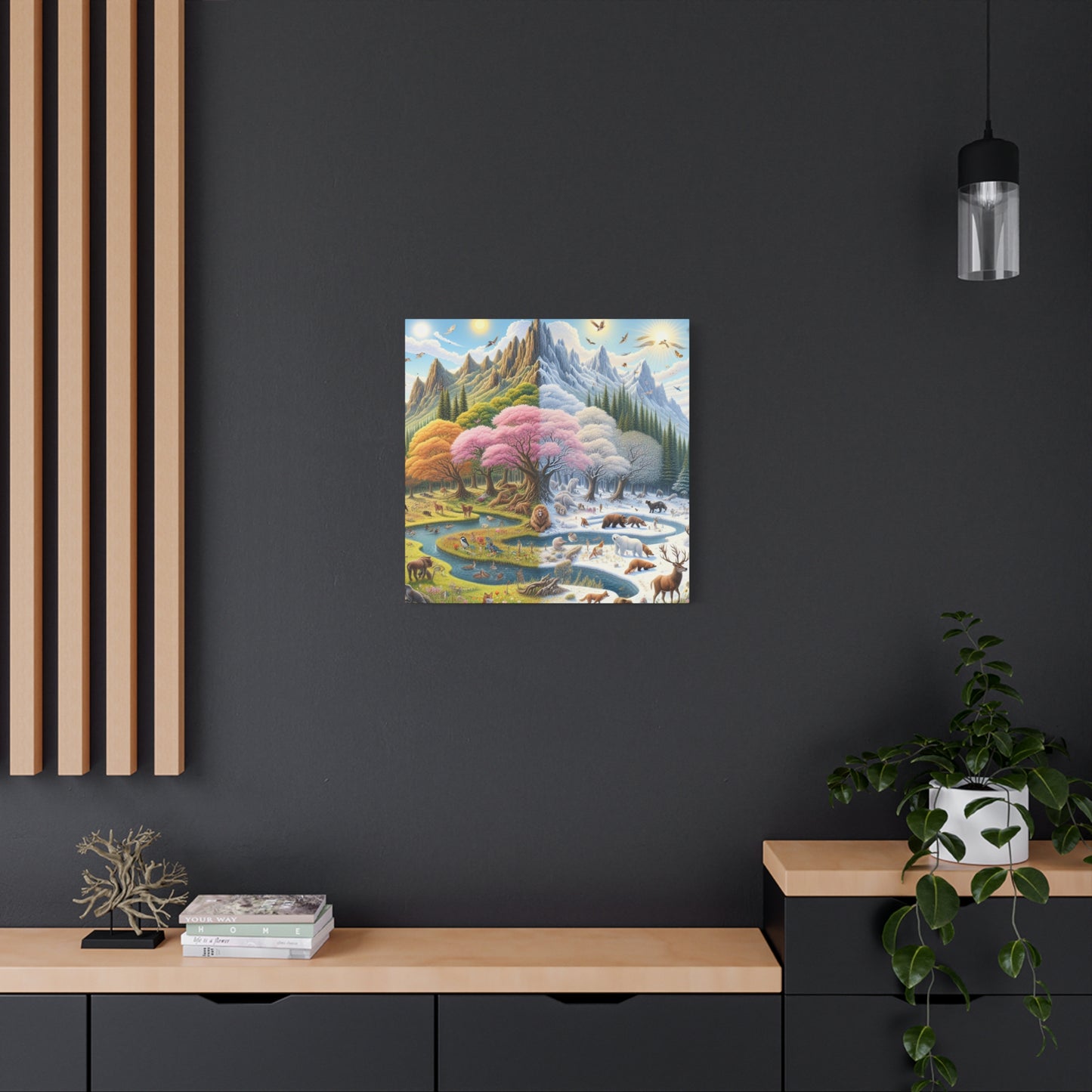 Die vier Jahreszeiten von Augustine Luminare       -Canvas -Wandgemälde