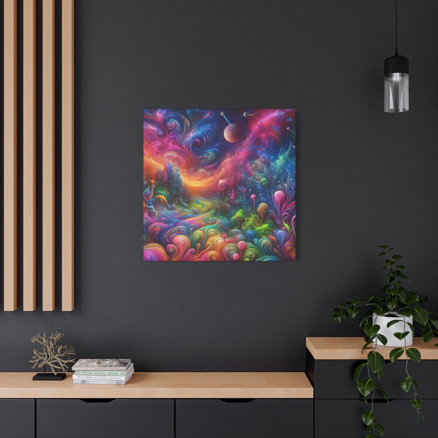 Wandgemälde von Theodore Auburnbrush   -Canvas-   -Trippy Painting-