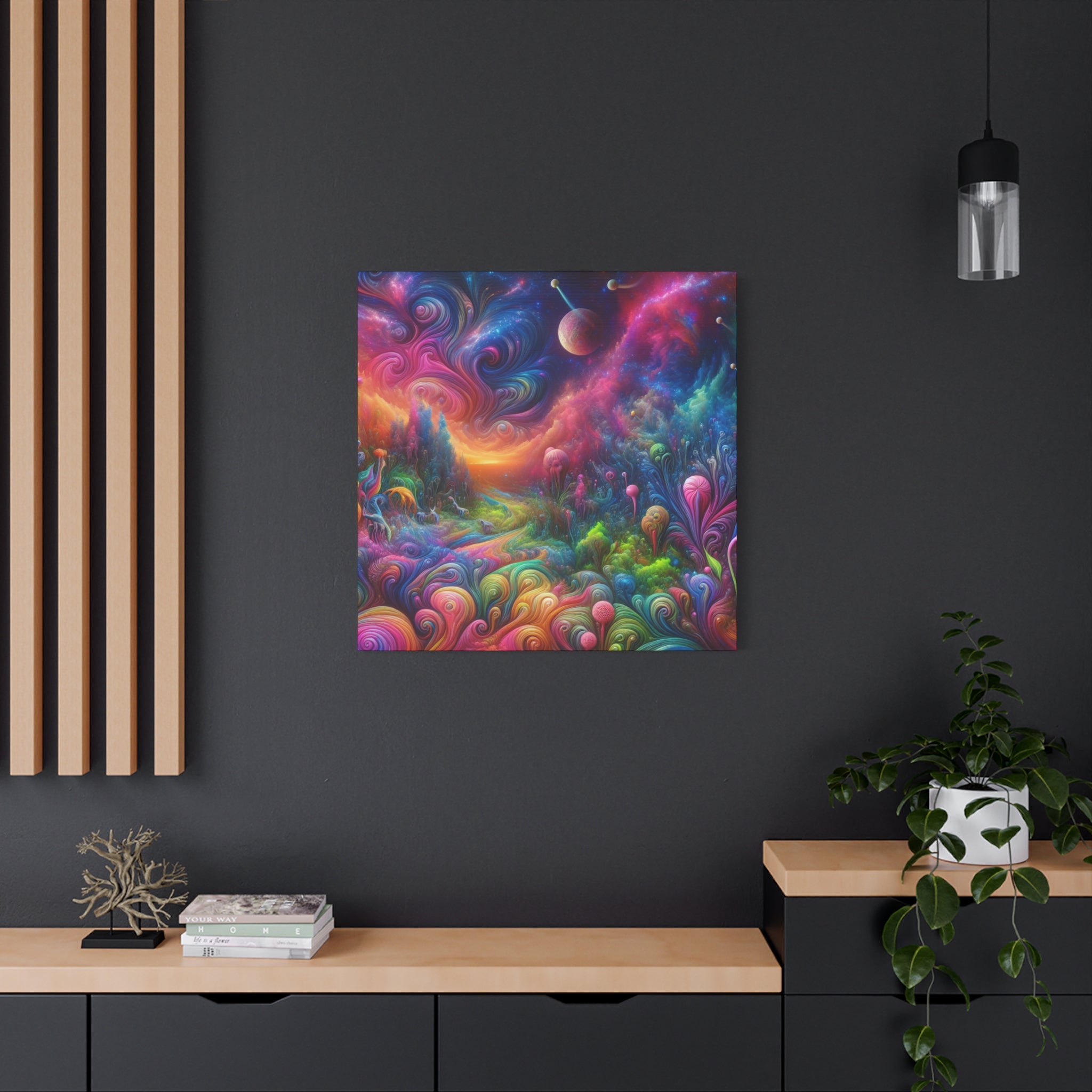 Wandgemälde von Theodore Auburnbrush   -Canvas-   -Trippy Painting-