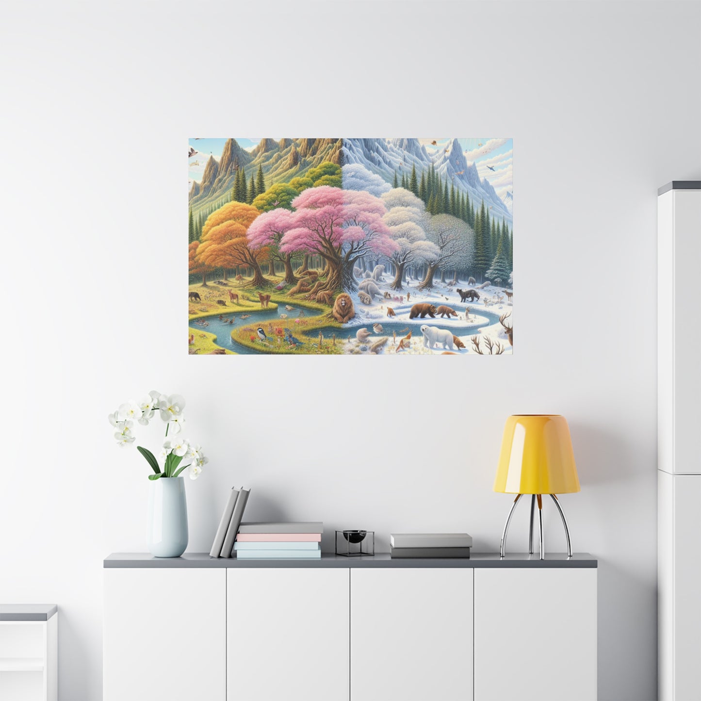 Die vier Jahreszeiten von Augustine Luminare       -Canvas -Wandgemälde
