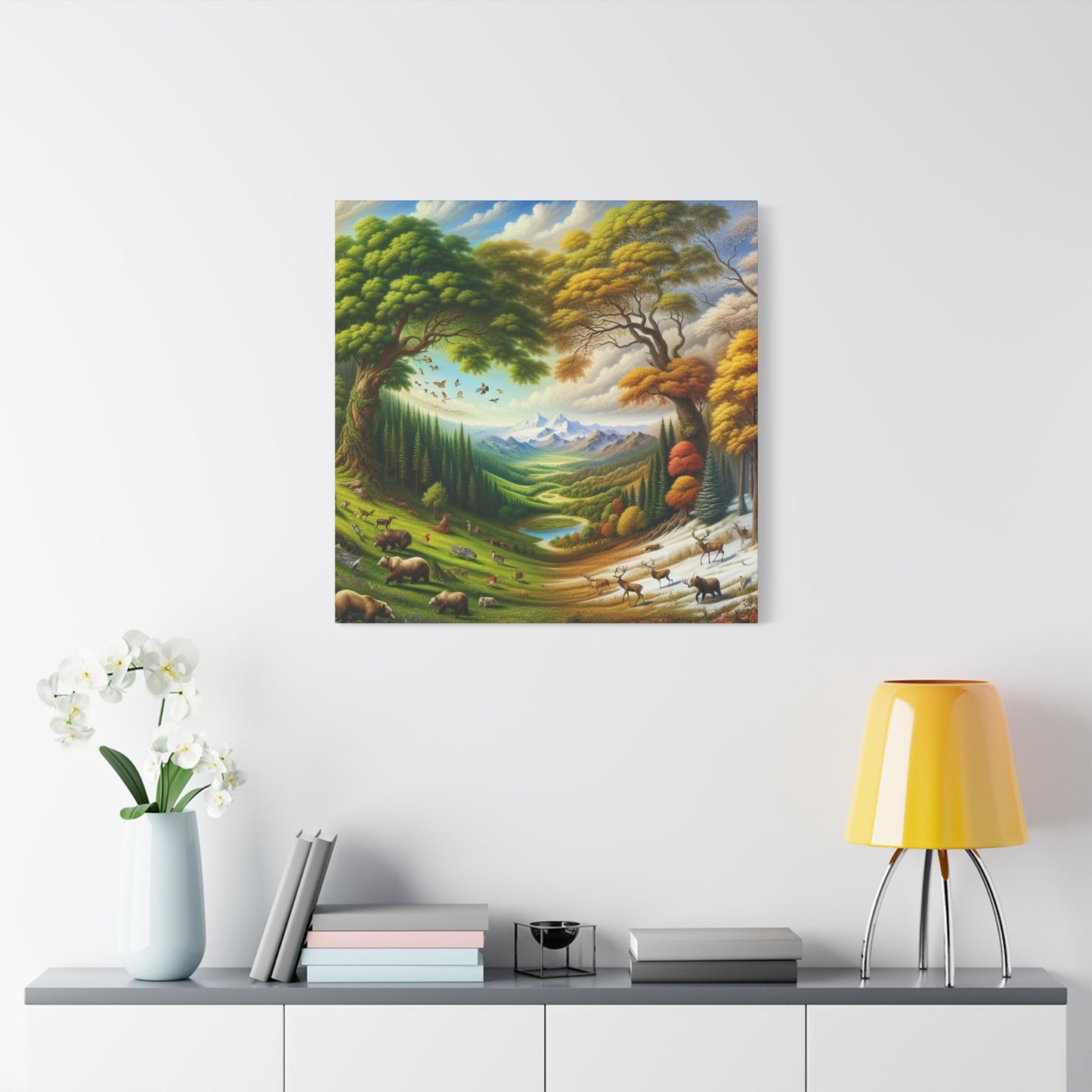 Der Wald lebt  von Sebastian Vermeer Gould    -Canvas -Wandgemälde