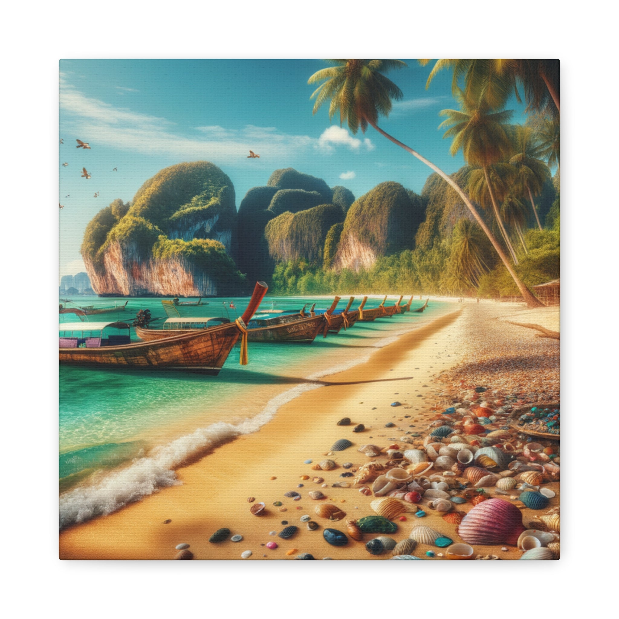 Entdecke die Schönheit Thailands: Atemberaubende Strand- und Meereslandschaften für Dein Zuhause    - Canvas  - Wandbild