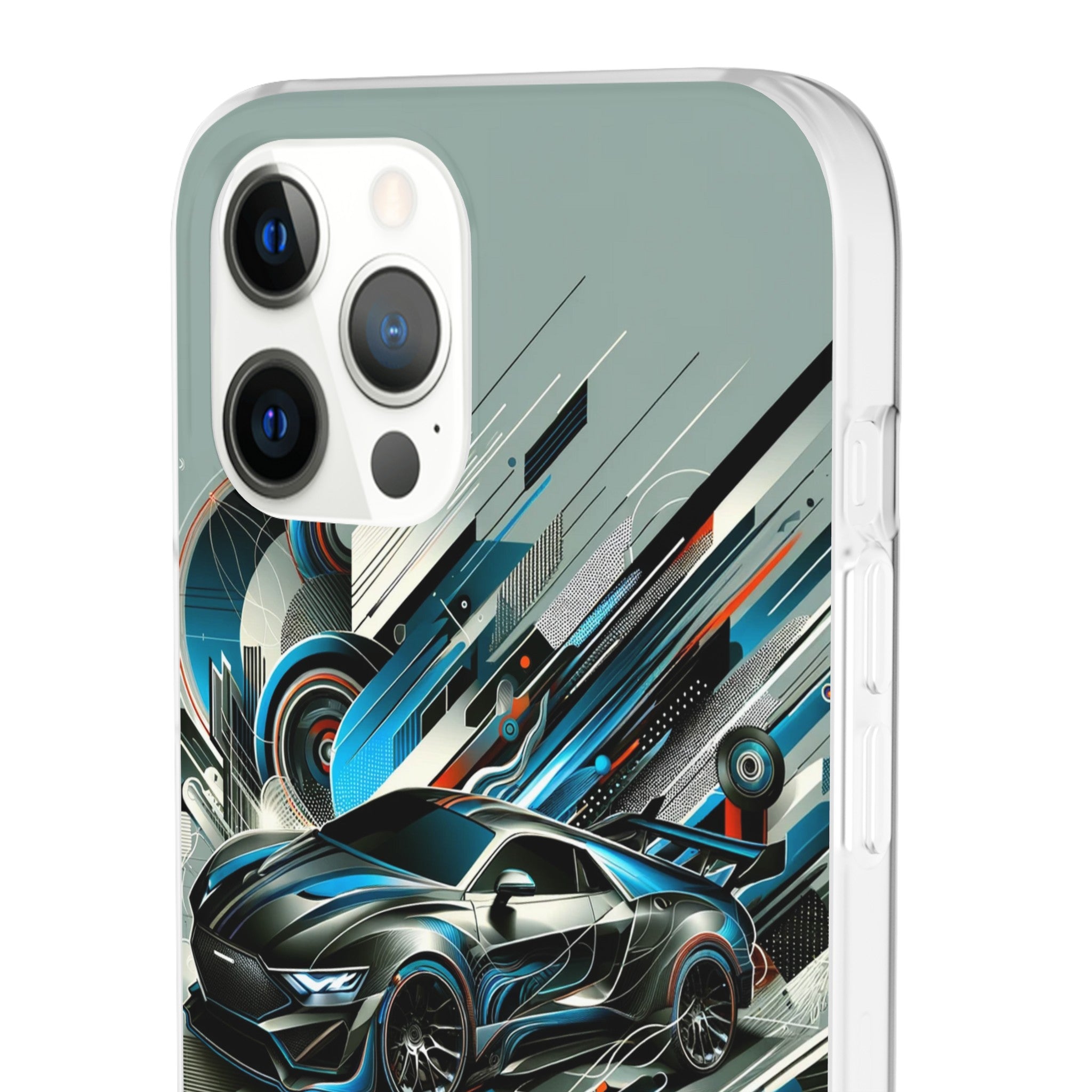 High-Speed Elegance: Sleek Futurism Car-Themed Handy - Cover