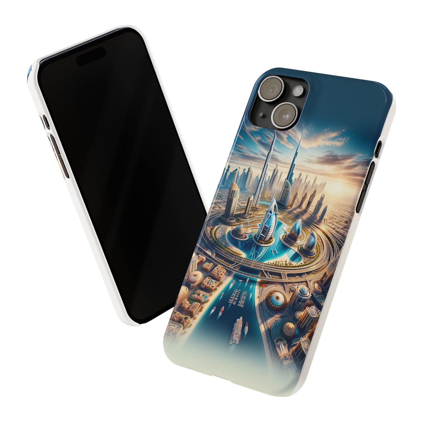 Dubai Dreams: Dein Handy-Cover in luxuriösem Glanz mit dem Design der Wahrzeichen Dubais wie z.B. Burj Khalifa oder dem Burj al Arab!