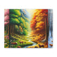 Tiere des Waldes von Benedict Rousseau Monet     -Canvas -Wandgemälde