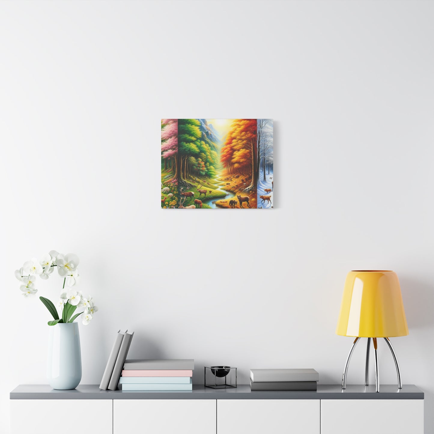 Tiere des Waldes von Benedict Rousseau Monet     -Canvas -Wandgemälde