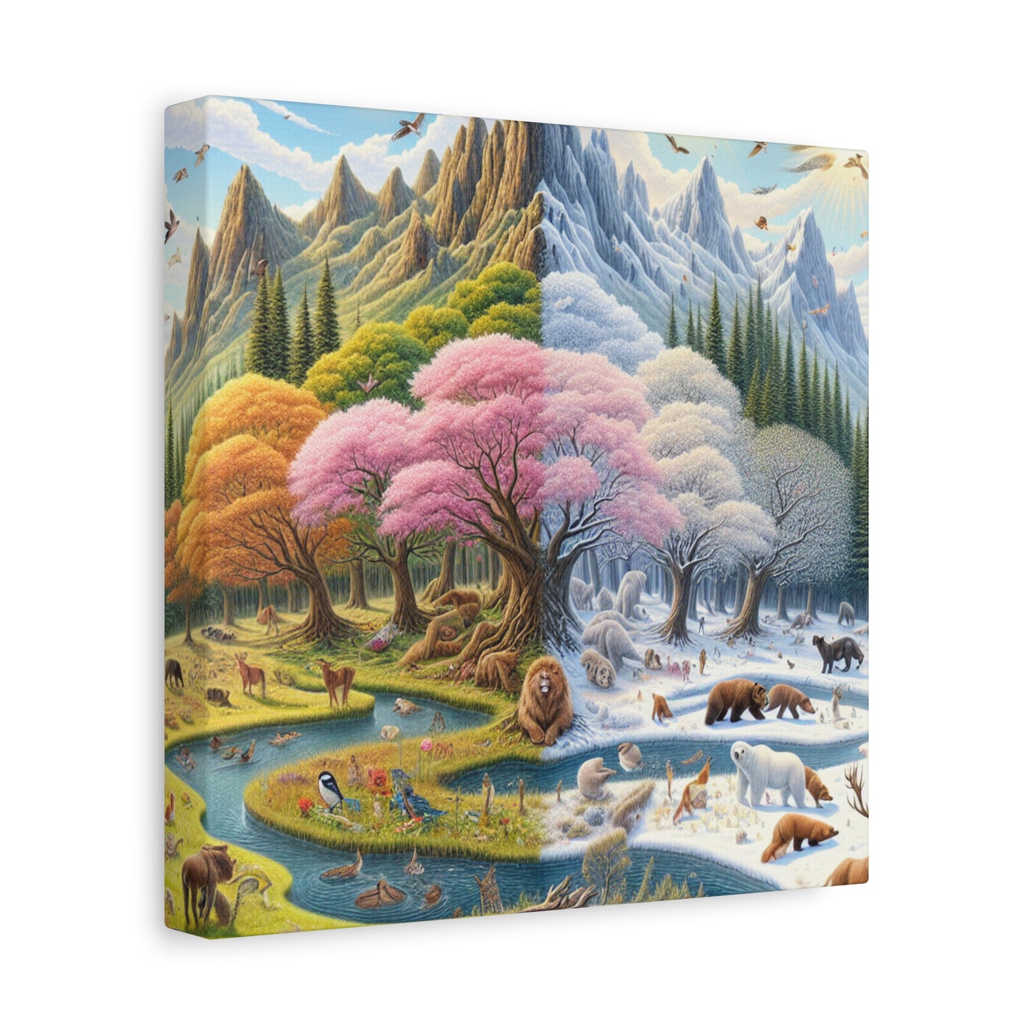 Die vier Jahreszeiten von Augustine Luminare       -Canvas -Wandgemälde