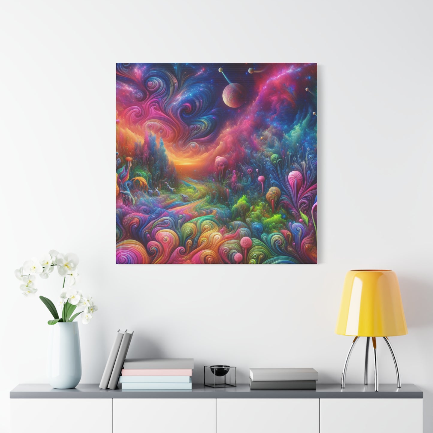 Wandgemälde von Theodore Auburnbrush   -Canvas-   -Trippy Painting-